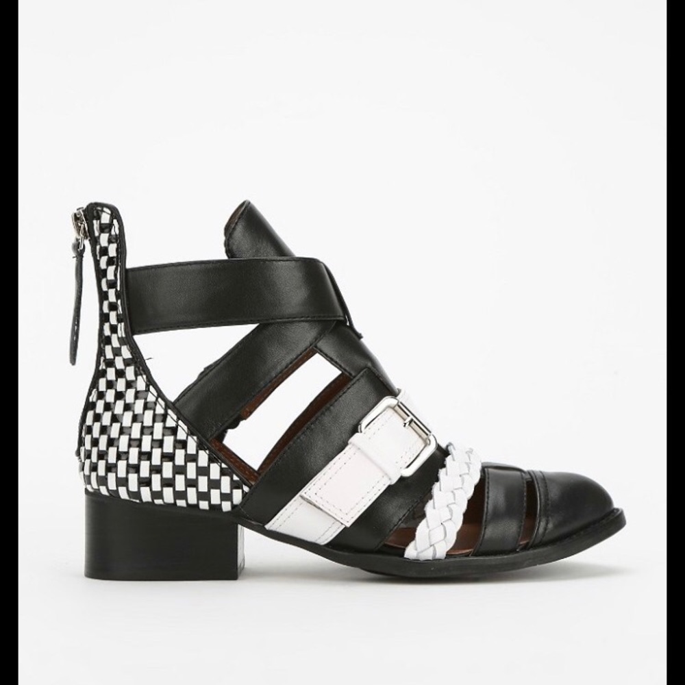 ISO Jeffrey Campbell Level Up B&W Booties Sz 8